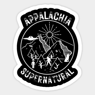 Supernatural Appalachia - UFOs, Sasquatch, and skinwalkers Sticker